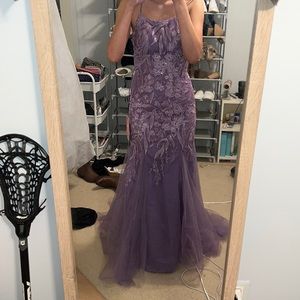 Purple prom dress